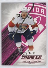 2024-25 Upper Deck Credentials Pink 44/99 Carter Verhaeghe #46 16f8