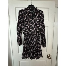 Ralph Lauren Women Micropleated Floral Dress, Size 2