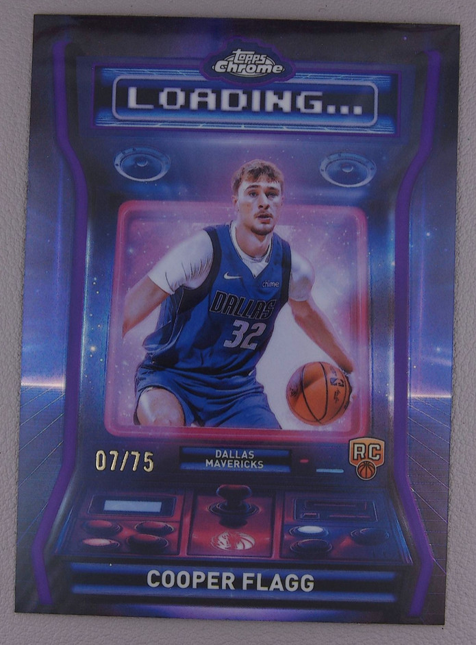 Cooper Flagg 2025-26 Topps Chrome 07/75 Purple Loading RC Mavericks #LD-11
