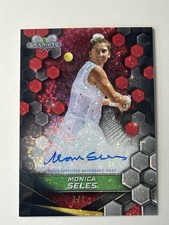 2024 Topps Graphite Monica Seles Red Crystalline Auto 1/1 One Of One On-card