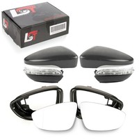 2X Spiegelabdeckung Seitenspiegel Blendenring Blinker FüR VW Eos Scirocco 137