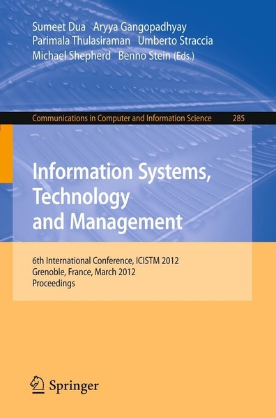 Information Systems, Technology And Management Sumeet Dua-image