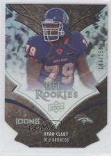 2008 Upper Deck Icons NFL Rookies Silver Die-Cut /150 Ryan Clady #183 Rookie RC