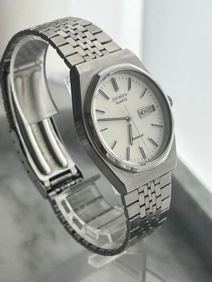 SEIKO Chronos 7433-7040 Vintage Day-Date Octagon Quartz Men's