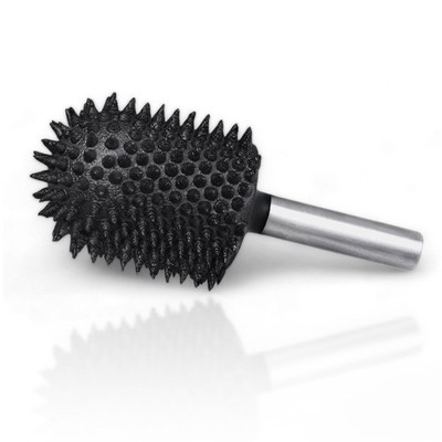 Extreme Coarse Ball Nose Rotary Burr, 1 4'' Shaft, Wood Rasp Bit for Drill-Bos...