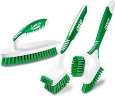 Heavy Duty Scrub Brush Kit | Cleaning Brushes for Household Use | Tub Scrubbe...
