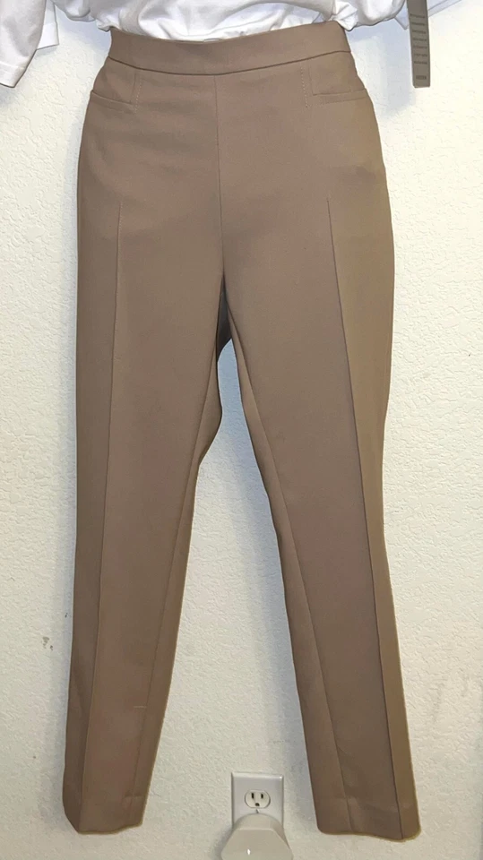 Pantalones marrones para mujer AKRIS PUNTO Italia talla 4 $550 nuevos sin etiquetas #105