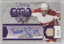 2021-22 Leaf Lumber Twig Sigs Purple Sergei Makarov 05/25 auto stick USSR