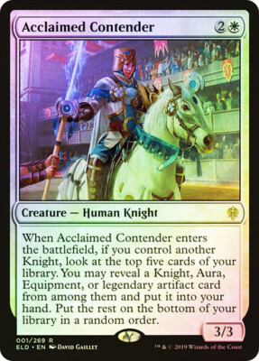 Acclaimed Contender Throne of Eldraine (Folie) Mtg Magic Englisch NM