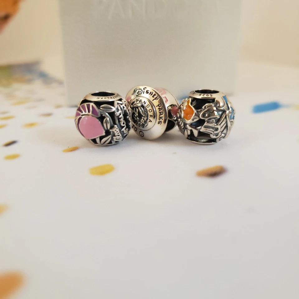 Set of 3 New Authentic Pandora Alice in Wonderland Teacup Cheshire Cat - Image 3 of 4