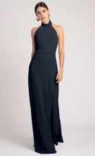 Jenny Yoo Women's Brett Dress sz 10 Navy