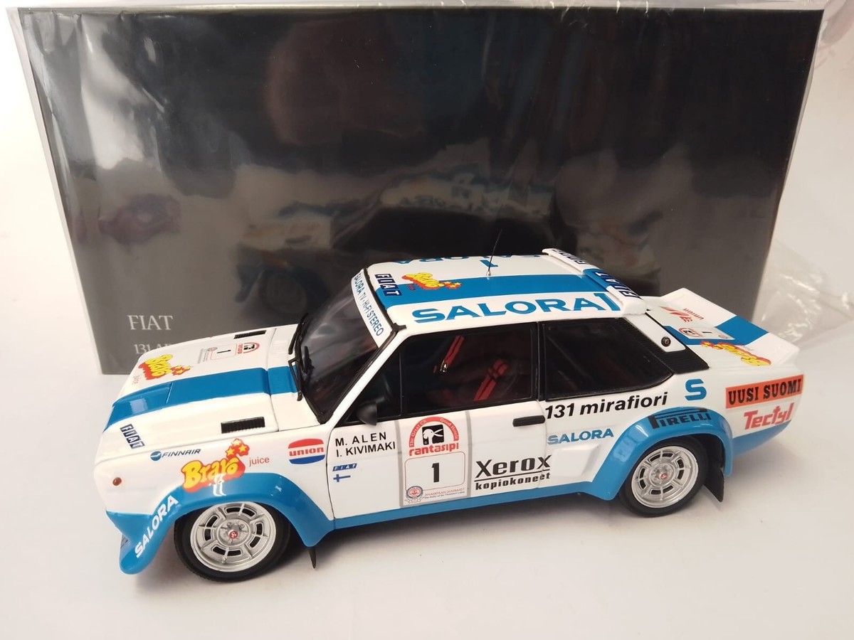kyosho FIAT 131 abarth ミニカー 1/18 Kyosho 1:18 Fiat 131 Abarth Works #10 Winner Rally Monte