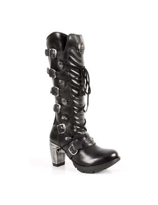 New Rock Boots Schuhe TR004-S1 Damenstiefel High Heels Echtleder