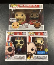 WWE Funko Pop Lot - Hulk Hogan & Mr T (2 Pack), Bam Bam & Dude Love - Exclusives
