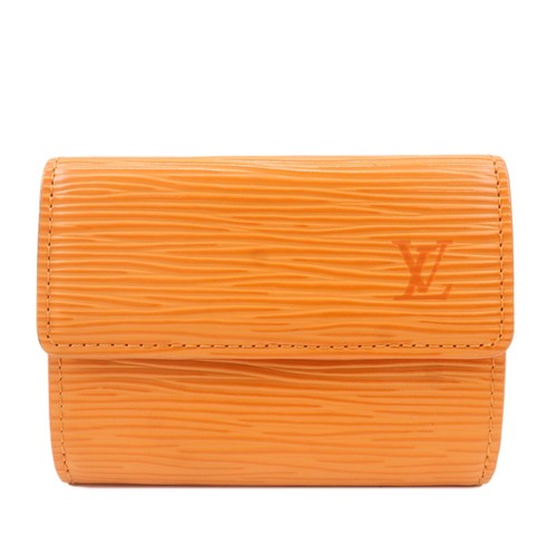 Louis Vuitton Epi Ludlow Coin Case Card Case Mandarin M6330H Auth Used