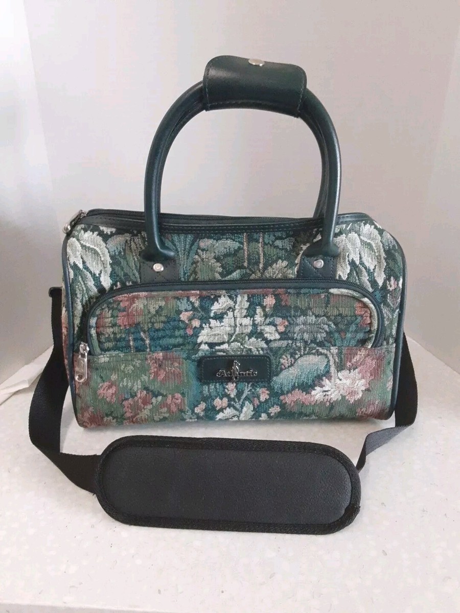Atlantic Bag Purse Satchel Luggage Carry On Floral Tapestry