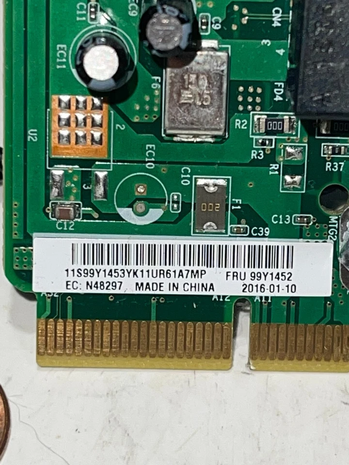 IBM / Tosh SurePOS 4900-745 GX40 Bottom Combo Card 3X USB/RS485  FRU 99Y1452 - Image 2 of 4