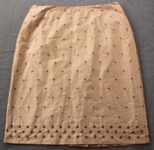 COUNTRY ROAD Womens Pink SunRise 100 Silk Indira Mid Skirt NWT Sz 12 32"  108