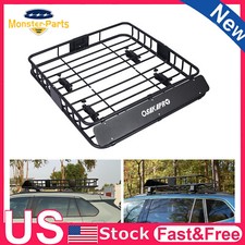 For Jeep Rooftop Cargo Carrier Basket Rack Luggage Holder Wstrap 42 X 36 X 5 For Jeep Rooftop Cargo Carrier Basket Rack Luggage Holder Wstrap 42 X 36 X 5