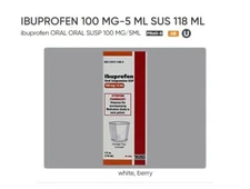 CHILDGRENS IBUPROFEN 100 MG-5 ML SUS 118 ML  ibuprofen ORAL SUSP 100 MG/5ML