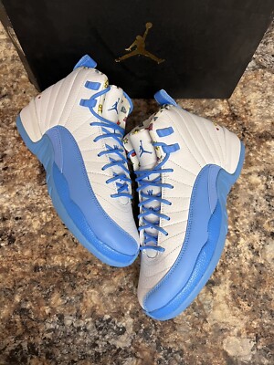 Nike air Jordan 12 emoji dq4365114 university blue size 6.5Y 8