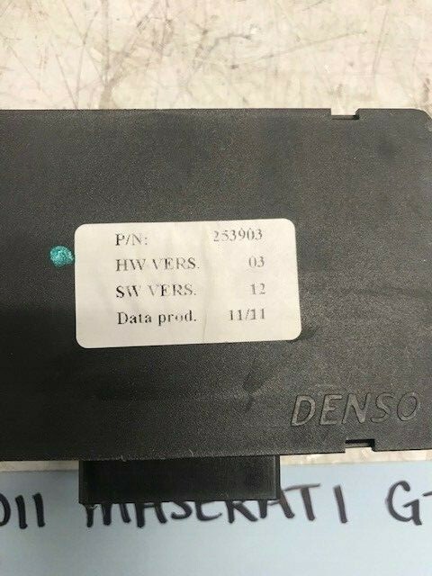 11 MASERATI GRAN TURISMO S M145 WINDSHIELD WIPER CONTROL MODULE 253903 08-13