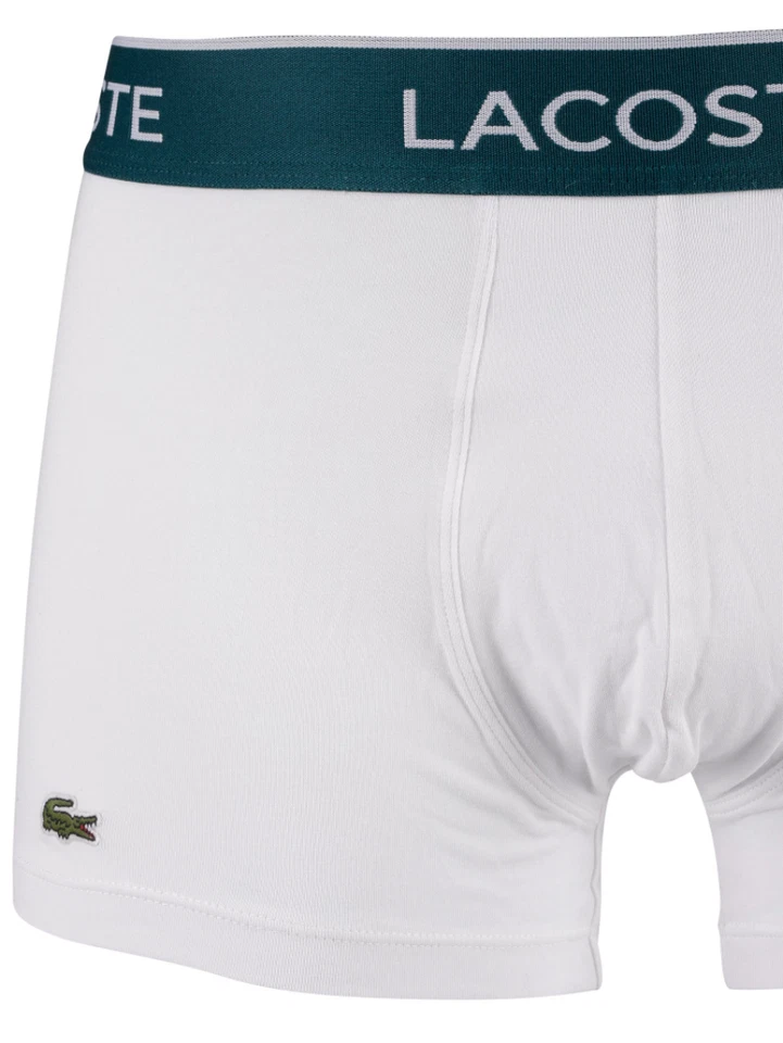 Pack de 3 calzoncillos informales Lacoste para hombre-negro/blanco/gris chino Foto 3 de 4