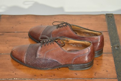 VINTAGE ALLEN EDMONDS LAUDERDALE BROWN LEATHER OXFORD SHOES 10.5 D 