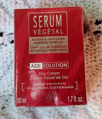 Yves Rocher Serum Vegetal Age Solution Day Cream New Factory Sealed NOS 50mL 1.7