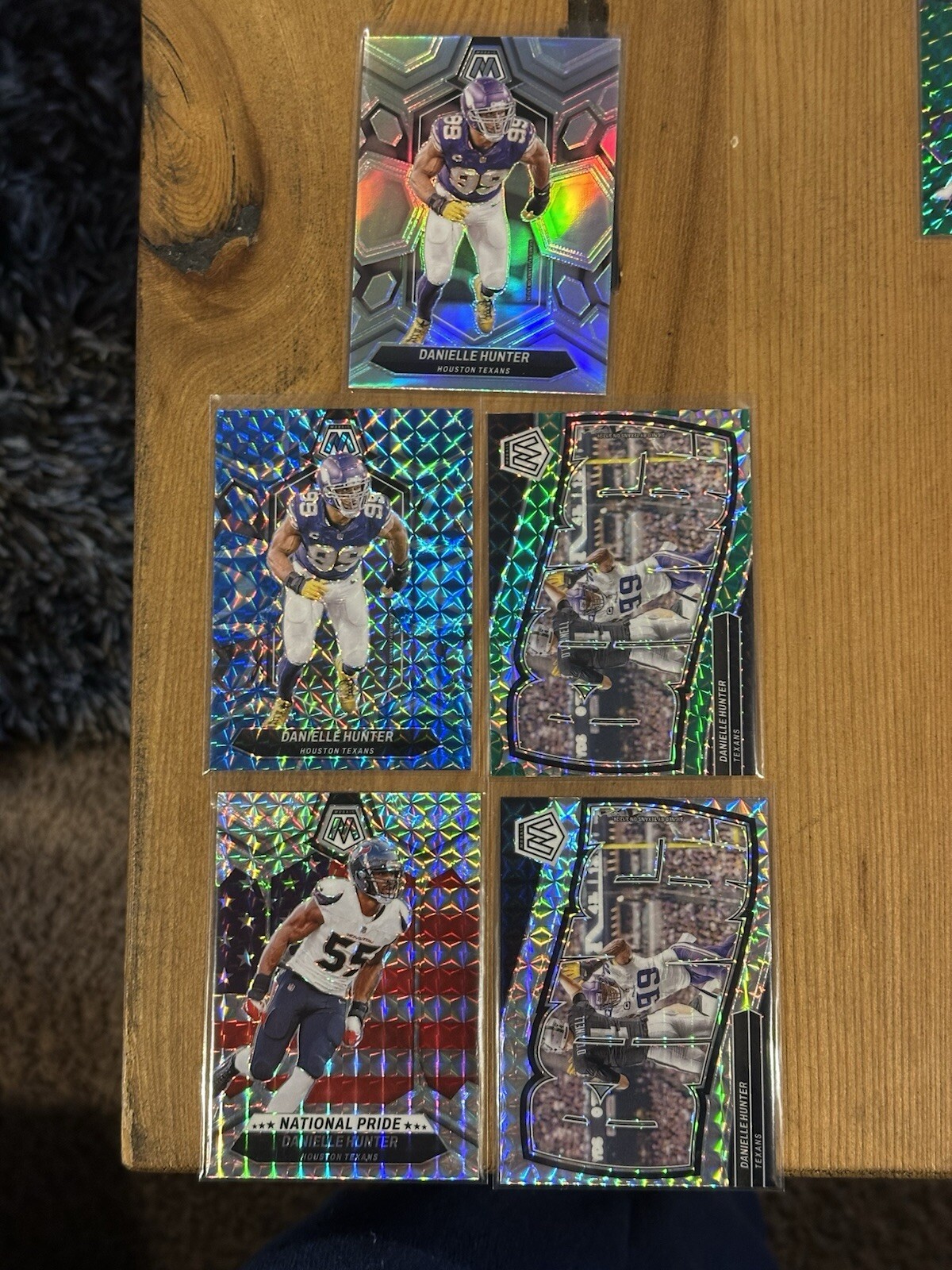 Danielle Hunter Panini Mosaic Prizm Card Lot Houston Texans (5)