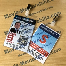 Cosplay Replica Iron Man Stark Industries ID Badge Happy Hogan FREE POSTAGE