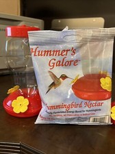 Garden Collection; Hummingbird Feeder with Hook and Hummingbird Nectar, Red