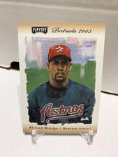 2003 Playoff Portraits Silver Combo Materials /25 Richard Hidalgo #101