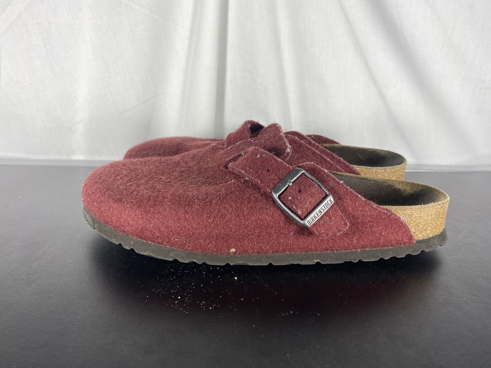 Birkenstock Boston Mule Red Wool Felt Clogs Size EU 39 US 8.5 | eBay