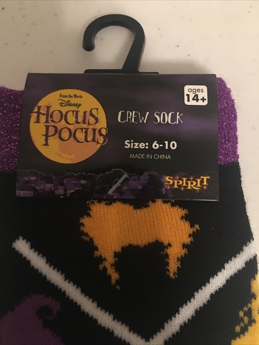 Calcetines Disney Hocus Pocus Crew Talla: 6-10 - Totalmente Nuevos- - Imagen 3 de 4