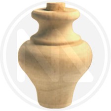 GAMBA PER MOBILI IN ONTANO A CIPOLLA altezza 155mm - 030109