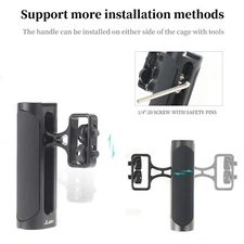 JLWIN Alloy Side Handle Grip with Dual Screw Mount for Any Camera Cage Video Rig