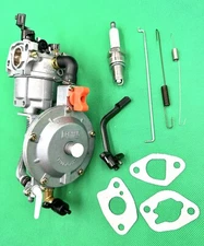 Dual Fuel Propane Kit Carburetor For LPG Conversion Generator GX160 GX200 170F