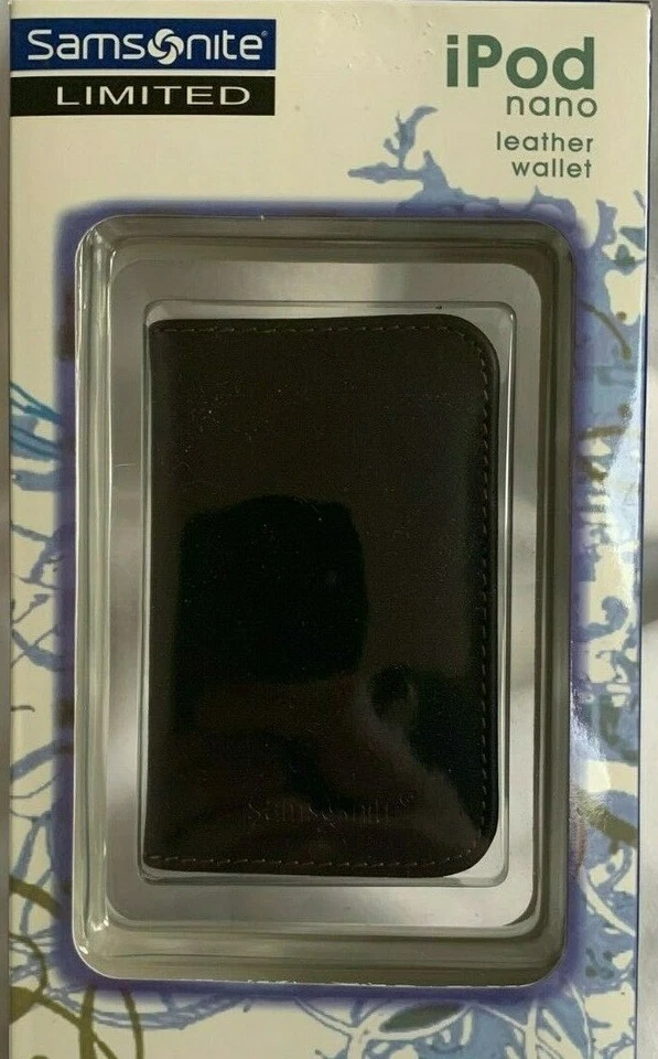 2 x SAMSONITE iPOD NANO BLACK LEATHER WALLET CASE * LIMITED * NEW * LOT of 2 - Image 2 of 3