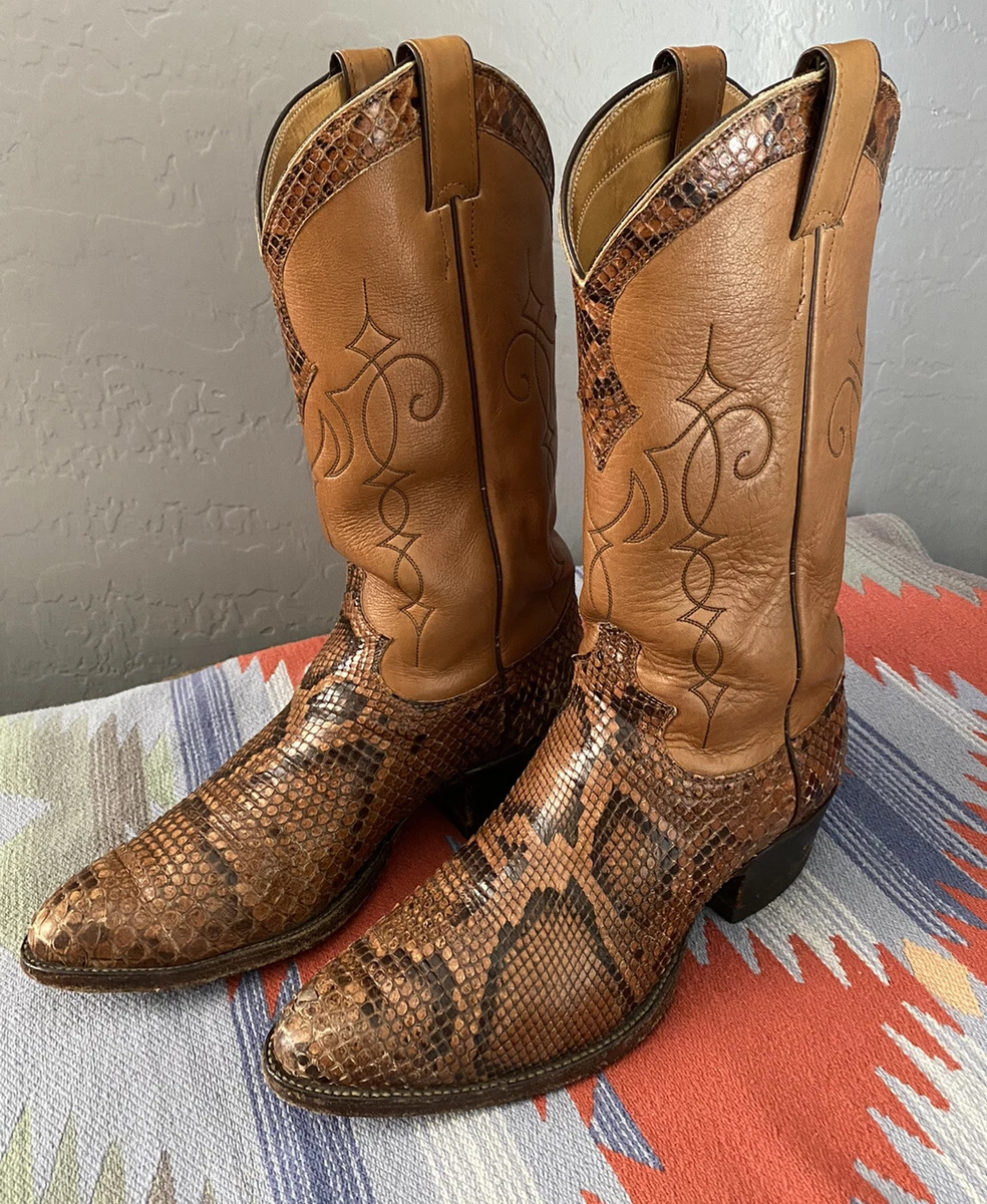 Nike Lab G Series Cowboy Boots, Sz 6b, Snakeskin