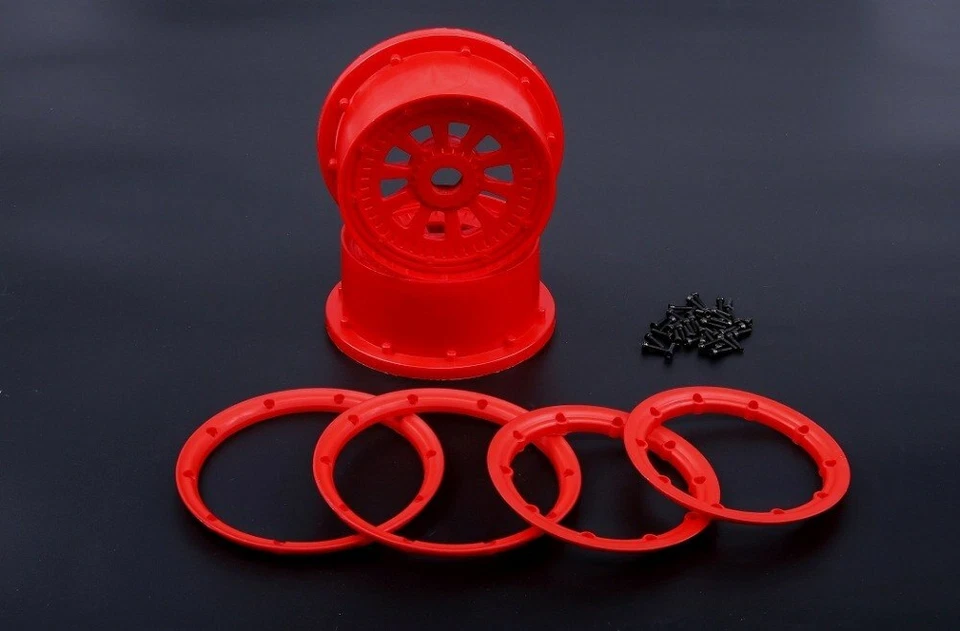 Nylon Radnabe & Beadlocks Felgen Kit für 1/5 Losi 5ive-t RV lt SLT Baja 4wb - Bild 2 von 3