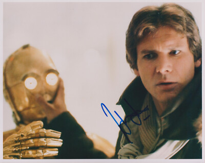 HARRISON FORD Original Autogramm signiertes 20x25 Großfoto Portrait Star Wars