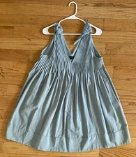 Adorable trapeze 100% Cotton dress size small green-grayish from Norsdtrom