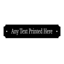 Personalised Printed Aluminium Street Sign Various Sizes & Colours (UV PRINTED)