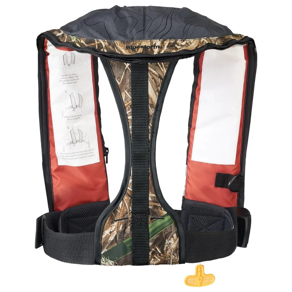 Bluestorm Stratus 35 Inflatable Life Jacket USCG Approved Type 2 PFD, MAX5 Camo - Image 2 of 2
