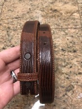 Barry Kieselstein-Cord Brown Lizard Belt Strap