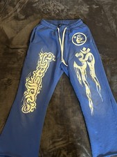 Blue Hellstar Mens Flare Pants Size Large Brand New