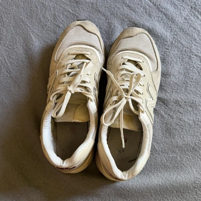 New Balance Beige/Cream Lace-Up Low Top Sneaker Trainers UK 7 EU 40 Men - Image 1 of 4