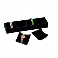 Jewelry Watch Tray, Black Velvet Watch Jewelry Organizer, Watch Bracelet