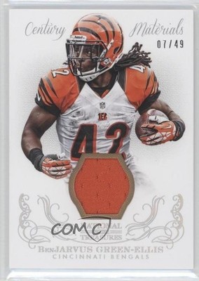 2013 Panini National Treasures Century Materials 7/49 BenJarvus Green-Ellis 5x8